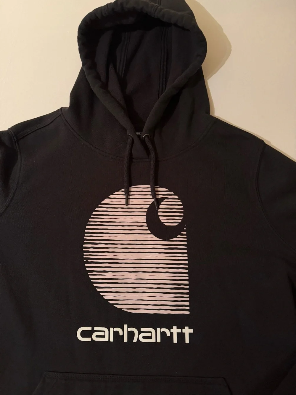 Carhartt Women’s XXL (20) Black Hoodie Heavy Weight Cotton Kangaroo Pocket 0311